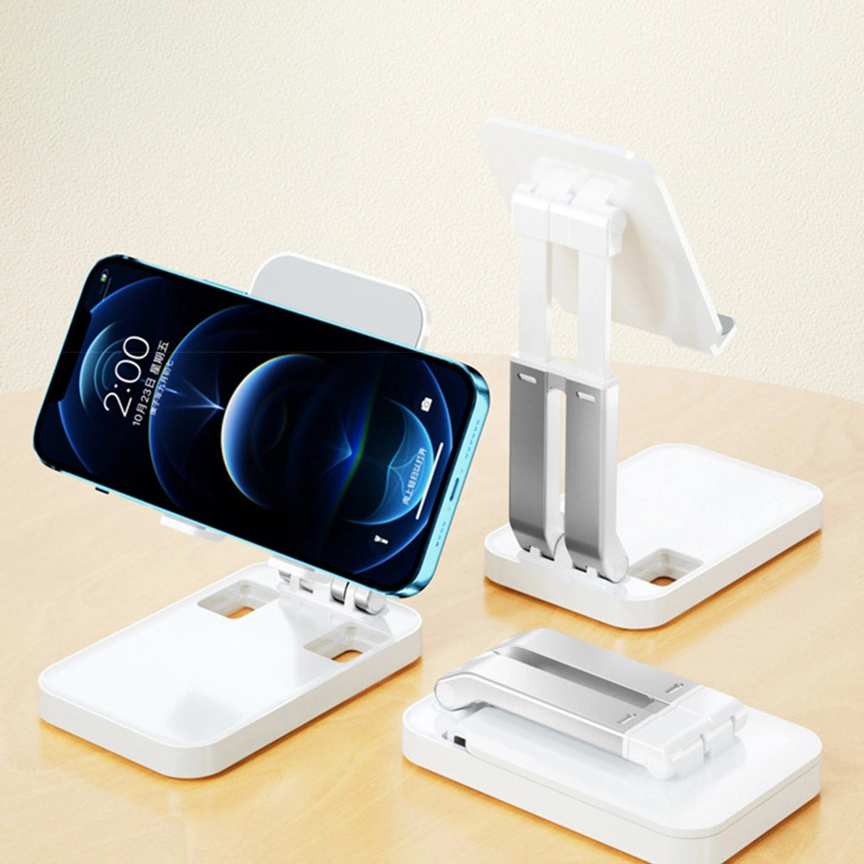 Suporte Dobrável para Telemóvel e Tablet (K15) – Branco