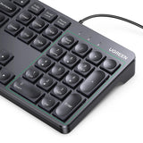 Teclado com Fio Ugreen KU004 90875 1.5 m para Windows / MacOS - Preto