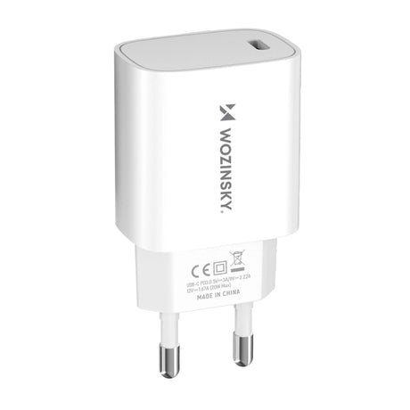 Carregador de Parede Wozinsky WGWCCW 20W USB-C - Branco