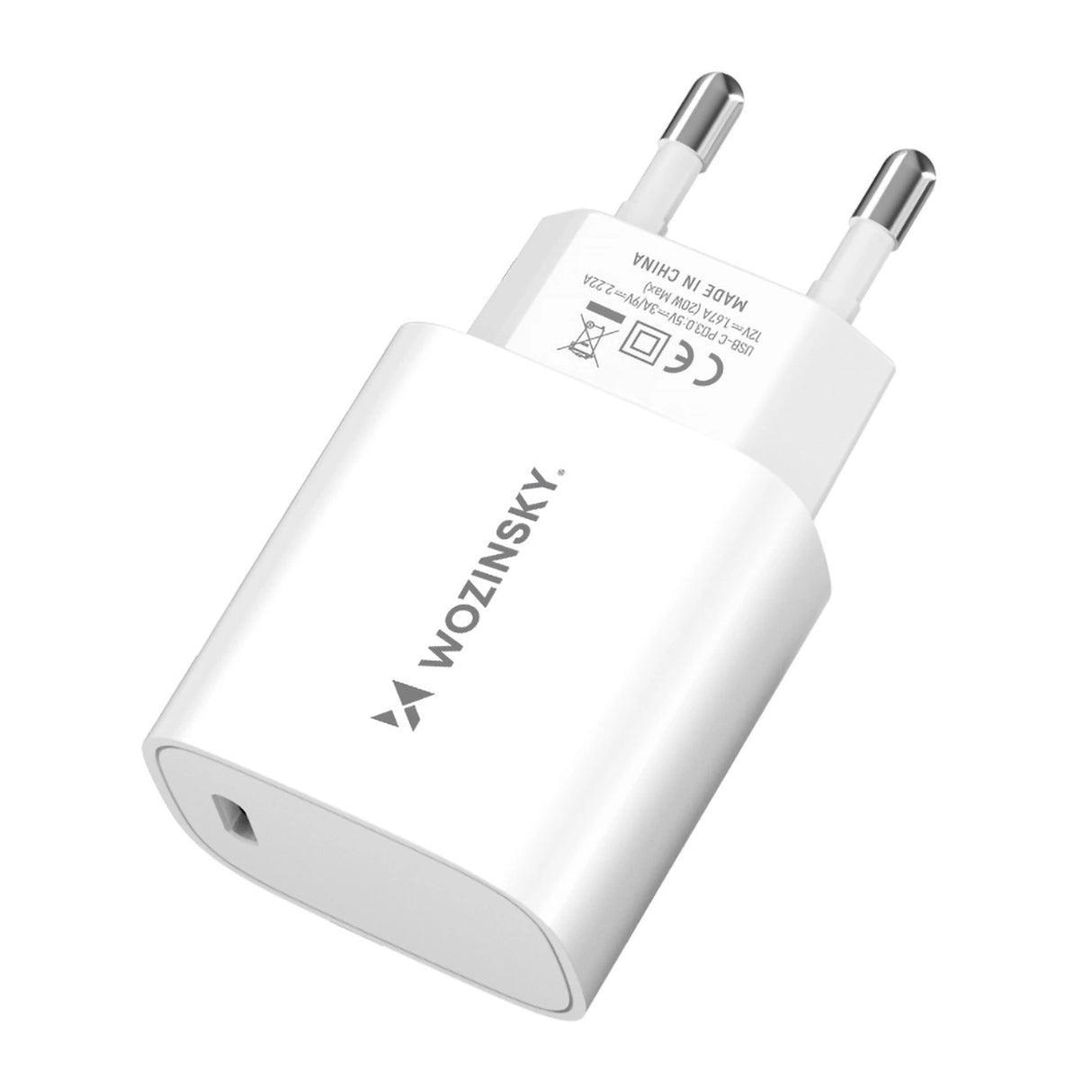 Carregador de Parede Wozinsky WGWCCW 20W USB-C - Branco