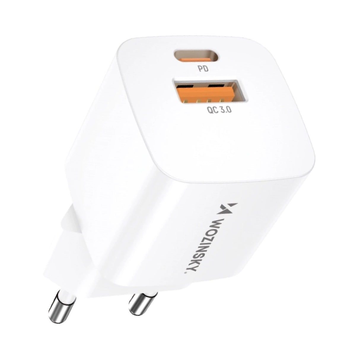 Carregador de Parede Wozinsky CMWCW 20W USB-C / USB-A - Branco
