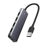 Ugreen USB HUB - 4x USB 3.2 Gen 1 com Porta Micro USB para Alimentação Cinzento (CM219 50985)
