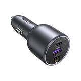 Ugreen EC705 Carregador de Carro 130W 2x USB-C + 1x USB-A – Cinzento