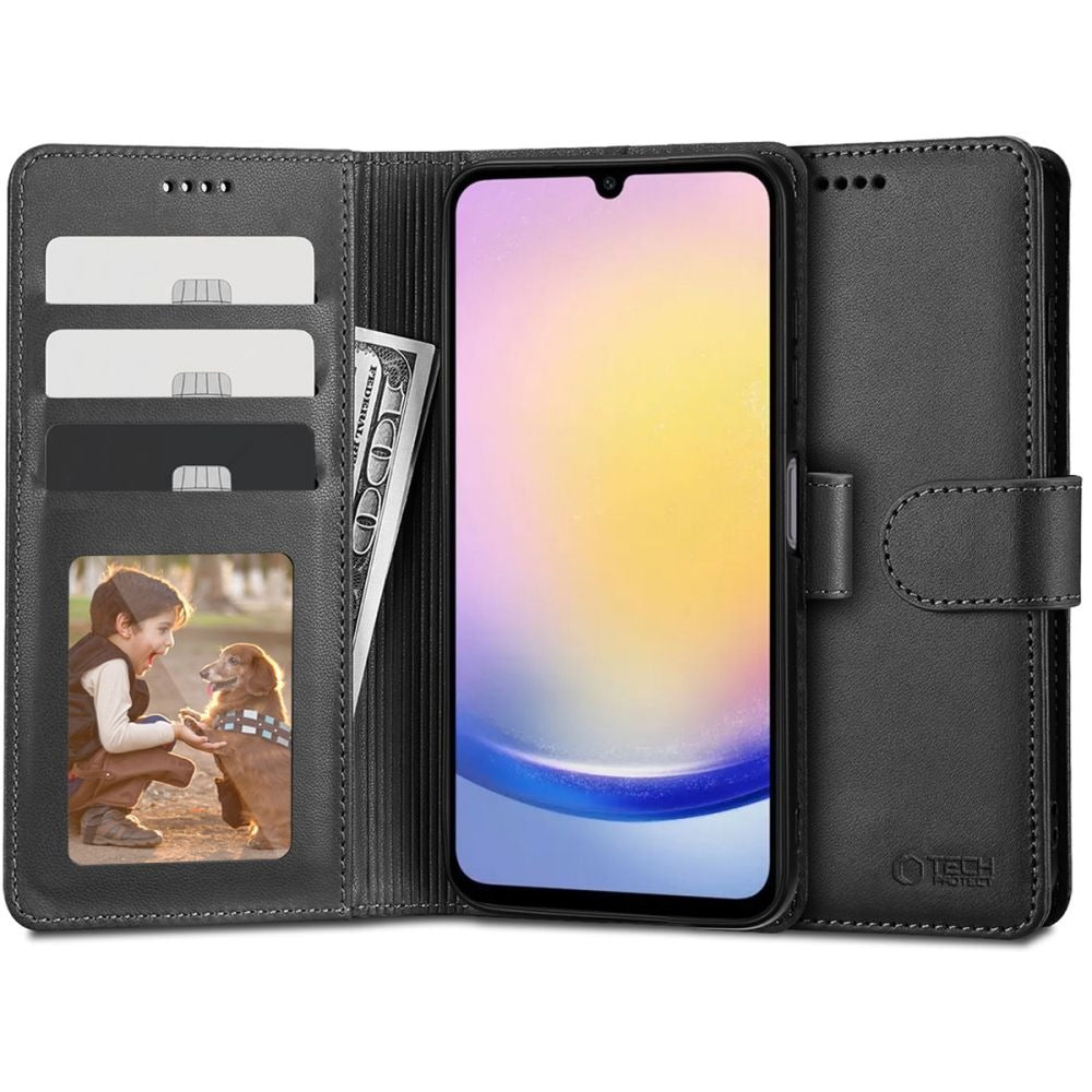 Tech-Protect Wallet Case para Samsung Galaxy A25 5G – Preto