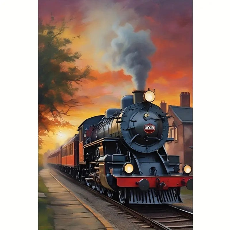 Kit Pintura Diamantes 5D 30x30 – Comboio