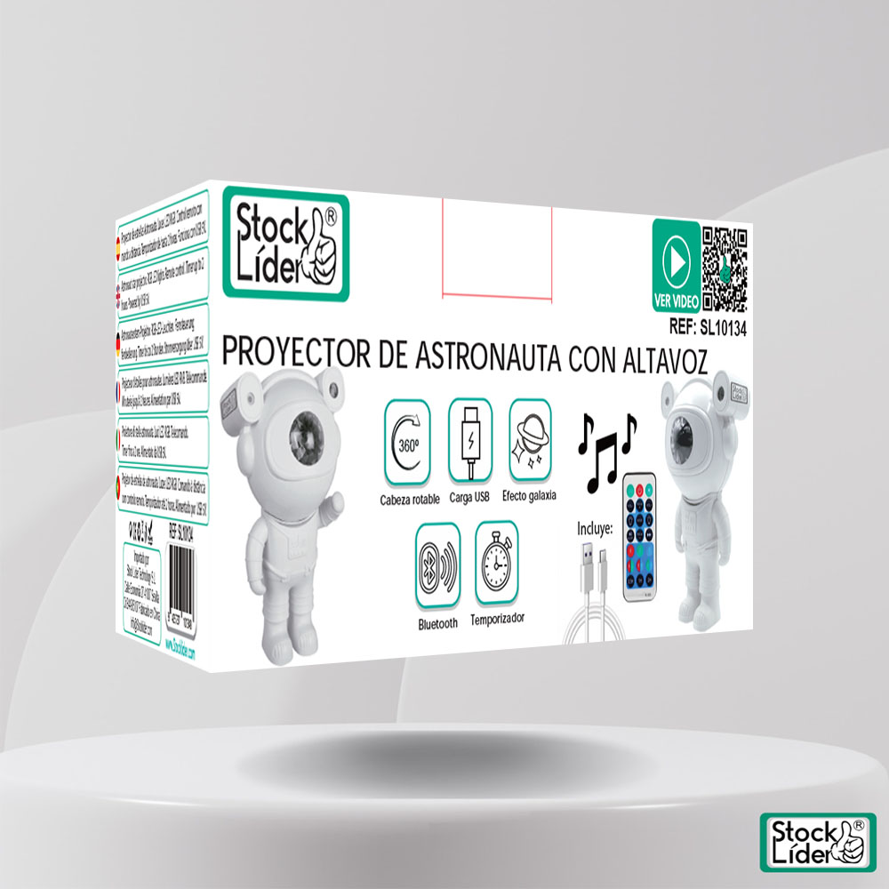 Projetor de Astronauta com Alto-falante Bluetooth