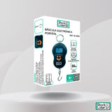 Balança Eletrónica Portátil | Até 50 kg | Ecrã Iluminado | Gancho Integrado