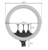 Anel de Luz LED 45 cm com suporte + tripé 2M + controle remoto