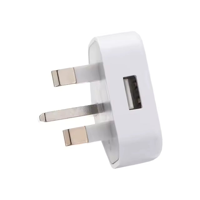 Carregador de Parede USB com Ficha UK 3 Pinos – 5V 1A – Multi4you®