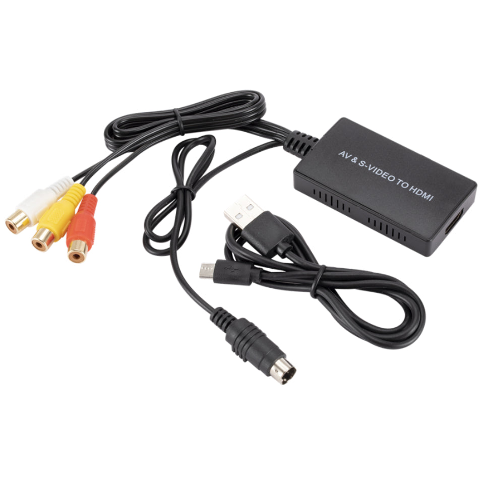 Conversor de vídeo S/Vídeo RCA para HDMI