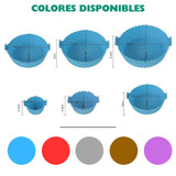 Conjunto bandeja de silicone para airfryer - 6 unidades