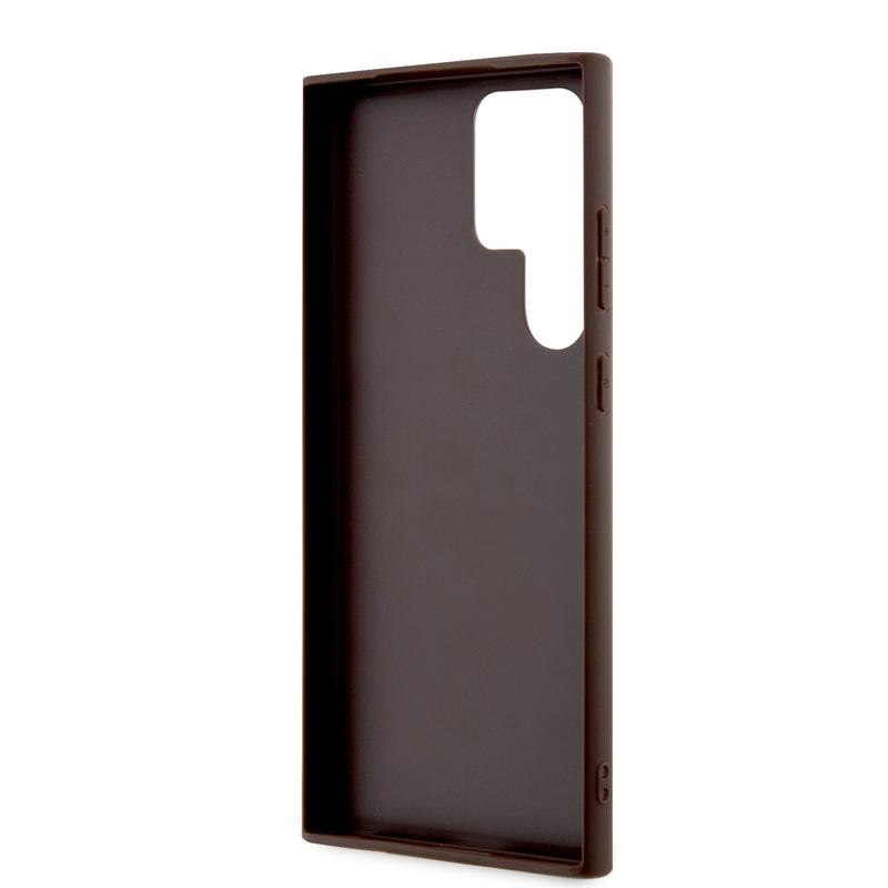 Capa Guess 4G Metal Gold Logo para Samsung Galaxy S24 Ultra - castanho