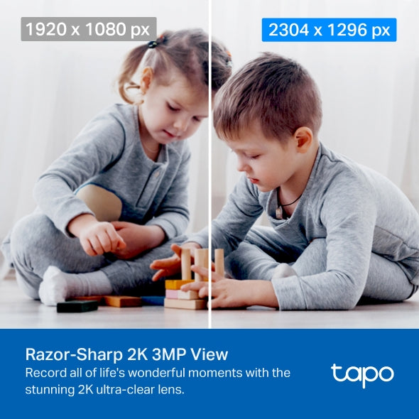 Tapo C210 - Câmara de Vigilância IP Wi-Fi 360° (2-Pack)