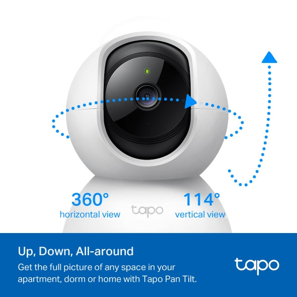 Tapo C210 - Câmara de Vigilância IP Wi-Fi 360° (2-Pack)