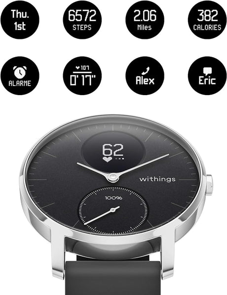 Withings Steel HR 36mm Monitor Atividade - Preto