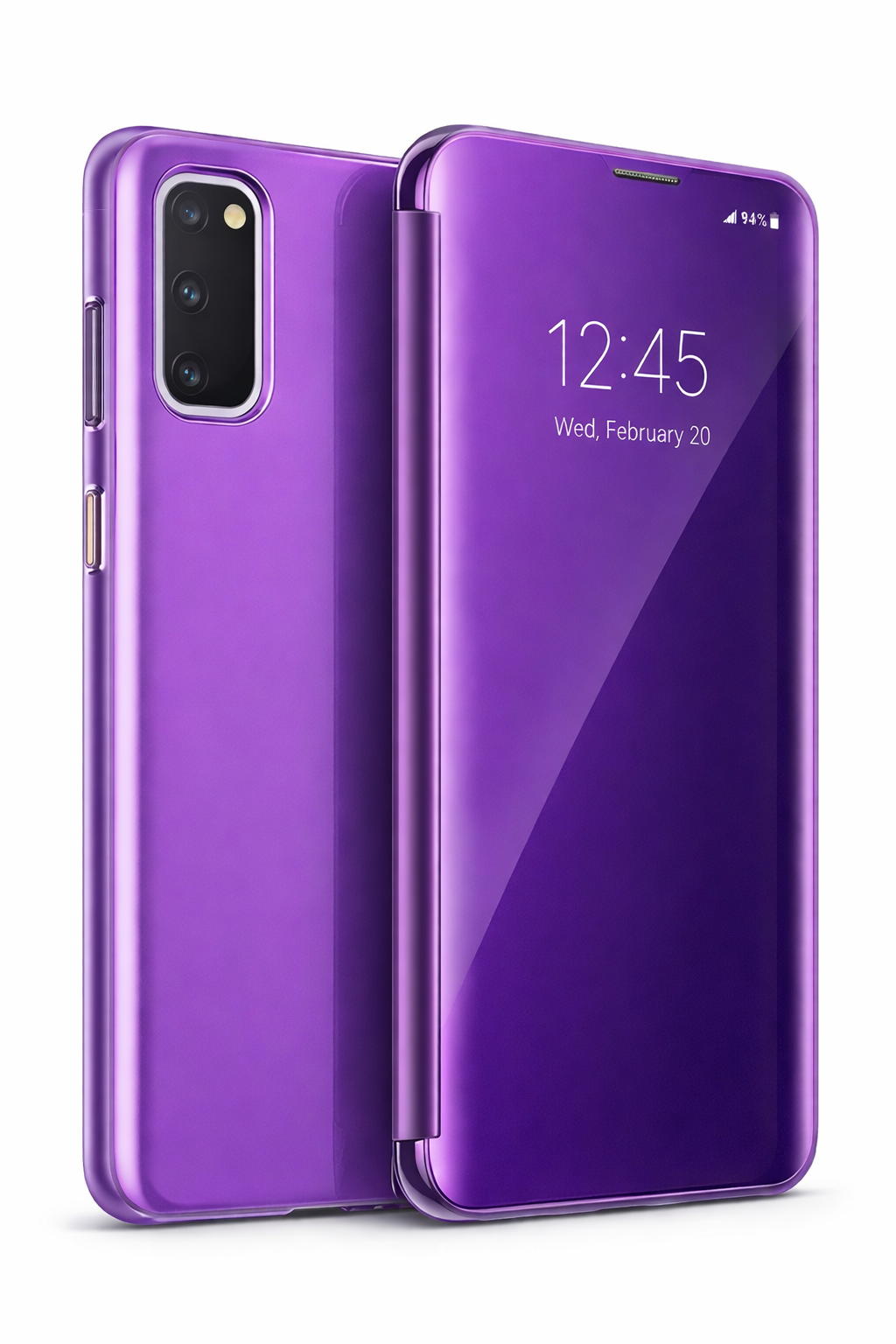 Capa Clear View Roxa para Samsung Galaxy S20 – Multi4you®