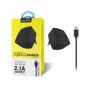 AC164 Carregador de Parede Duplo USB 2.1A + Cabo Micro USB - Preto