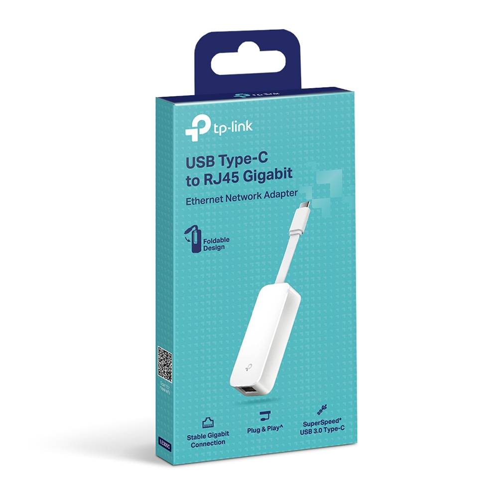 Adaptador de Rede TP-Link UE300C (USB-C para RJ45) | Branco