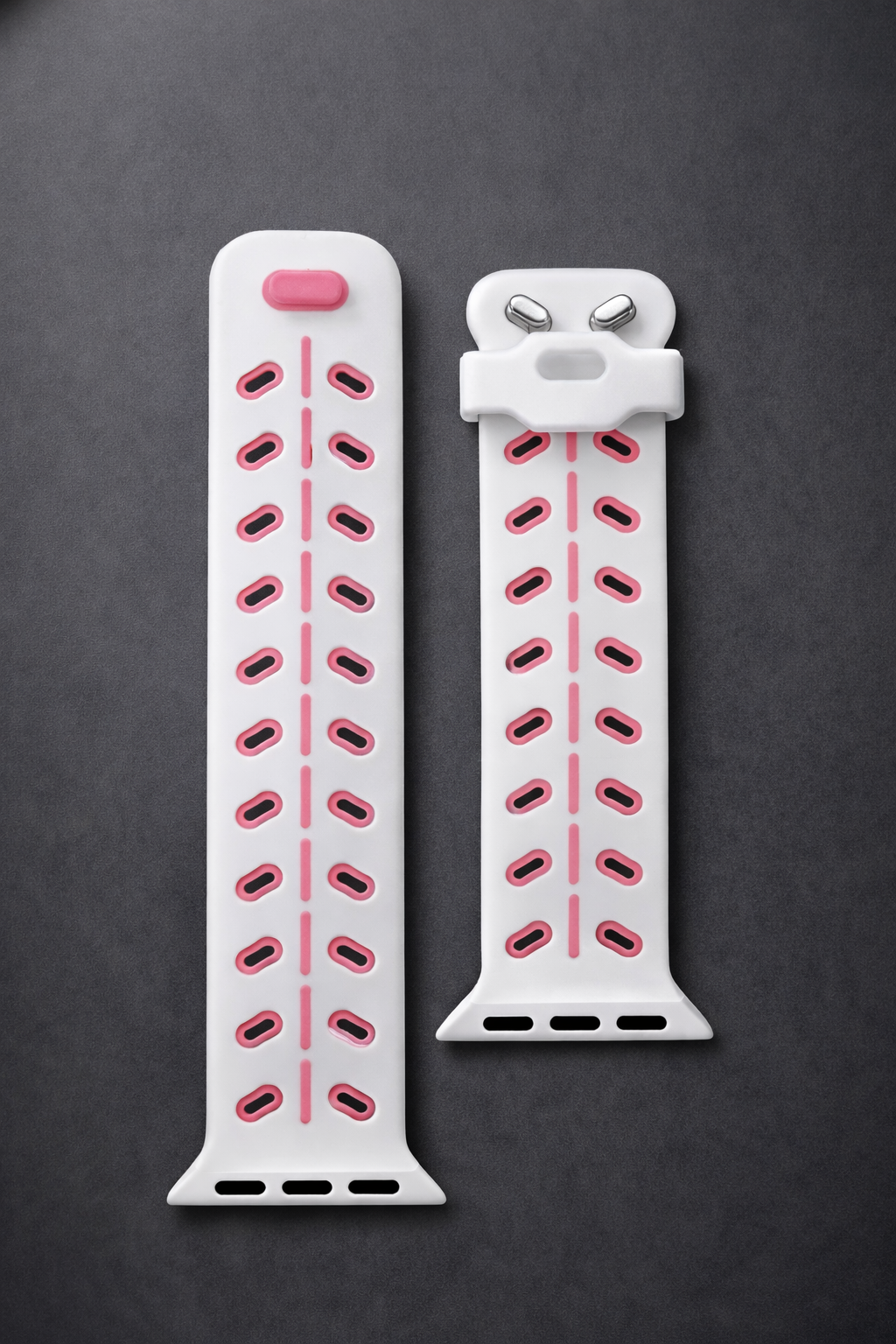 Pulseira de Substituição 38/40mm Desportiva Rosa/Branco