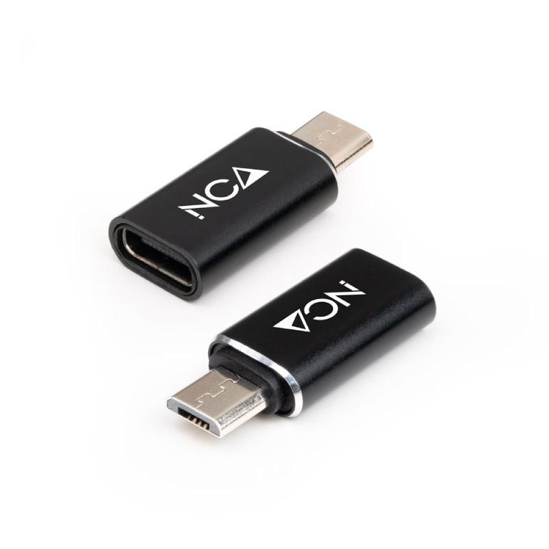 Adaptador Micro USB para USB C - Preto
