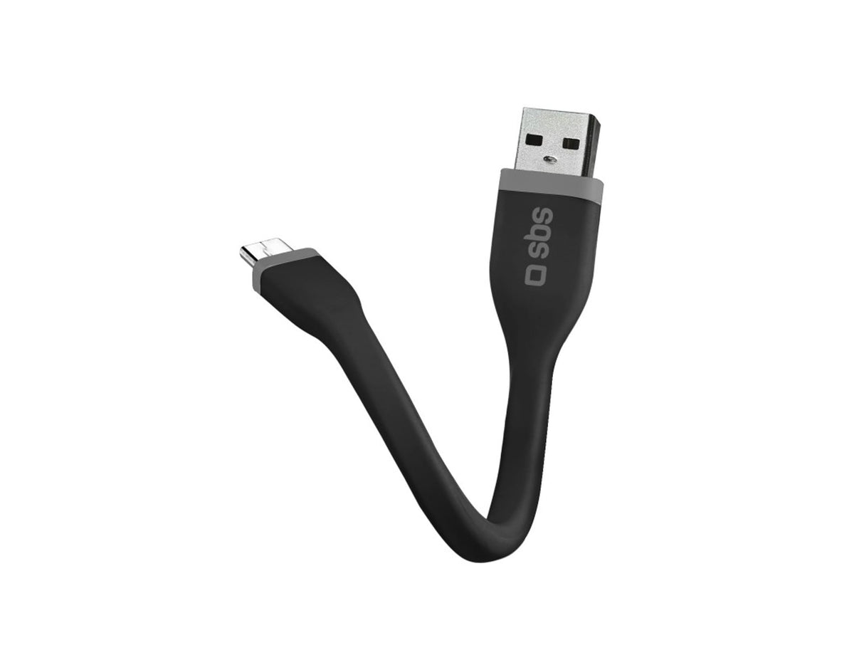 Cable SBS Mini - USB para Micro USB &nbsp;0.12 m - Preto