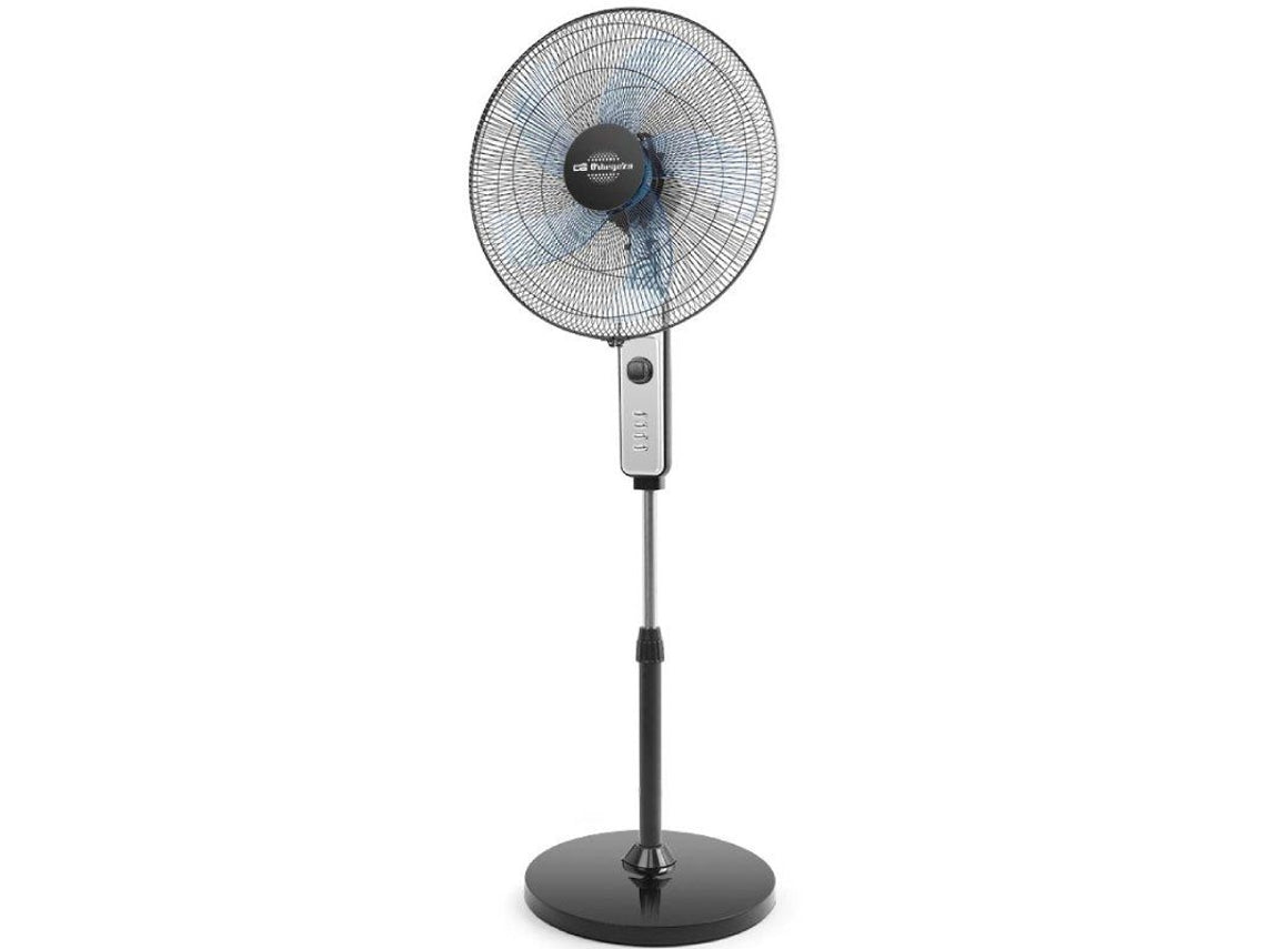 Ventoinha de Chão Orbegozo SF 1046 | 3 Velocidades | Preto, Prateado