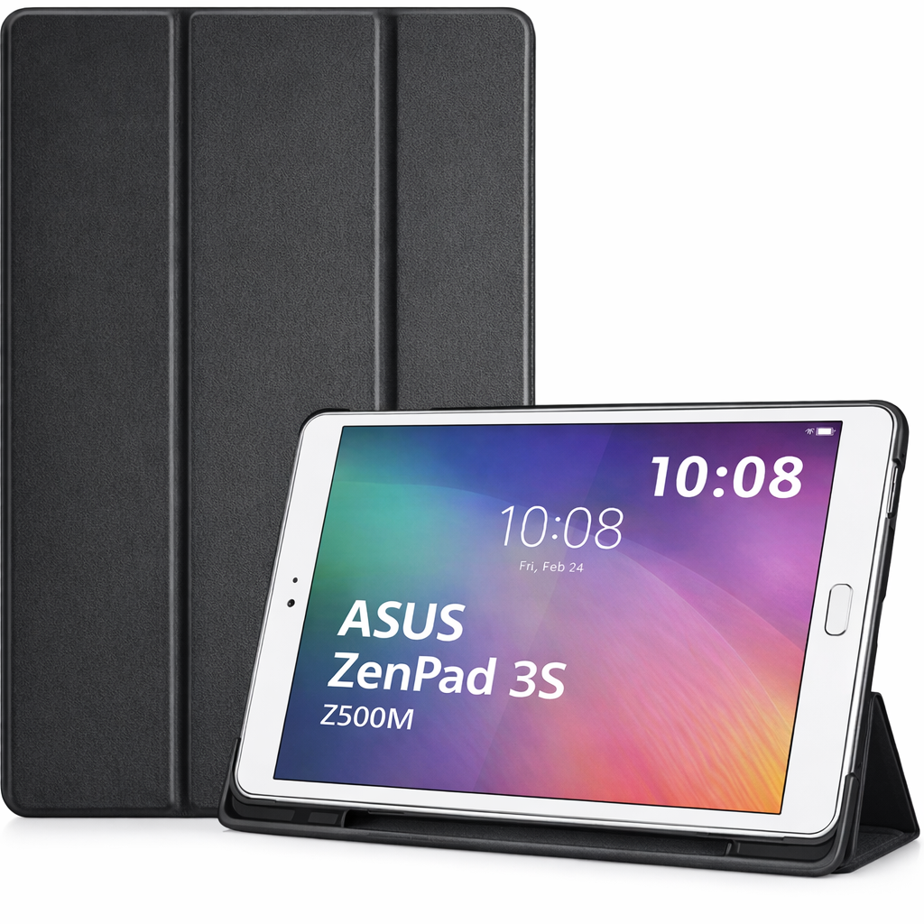 Capa Smart Case Trifold Slim para Asus Zenpad 3S Z500M Preto – Multi4you®