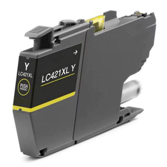 Tinteiro Brother Compatível LC421 XL Amarelo