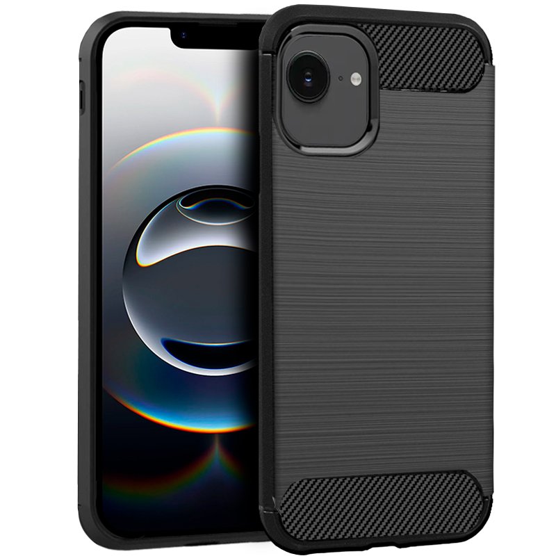 Capa Carbon Gel TPU Carbono Preto para  IPhone 7 plus / 8 plus - Multi4you®