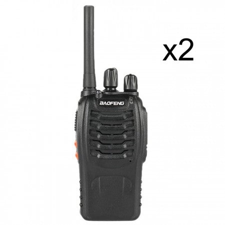 2X Walkie Talkie Bf-88e ( Bf-888s Pmr446) Baofeng