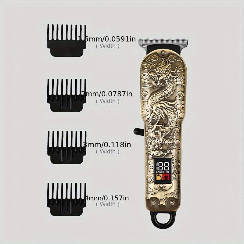 Máquina de Cortar Cabelo Dragon com Ecrã Digital - Multi4you®