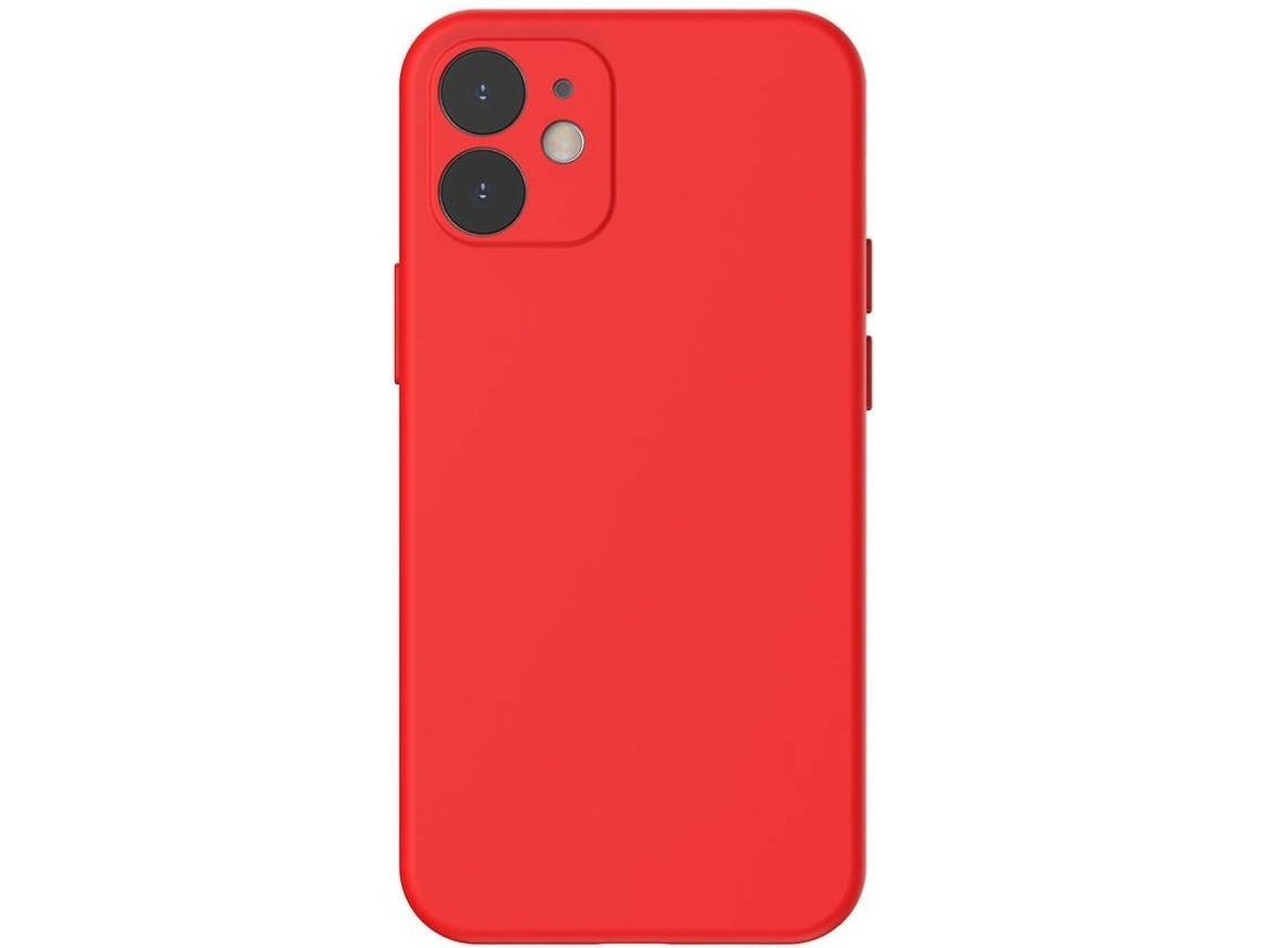 Capa iPhone 12 / 12 Pro BASEUS – Vermelho Claro