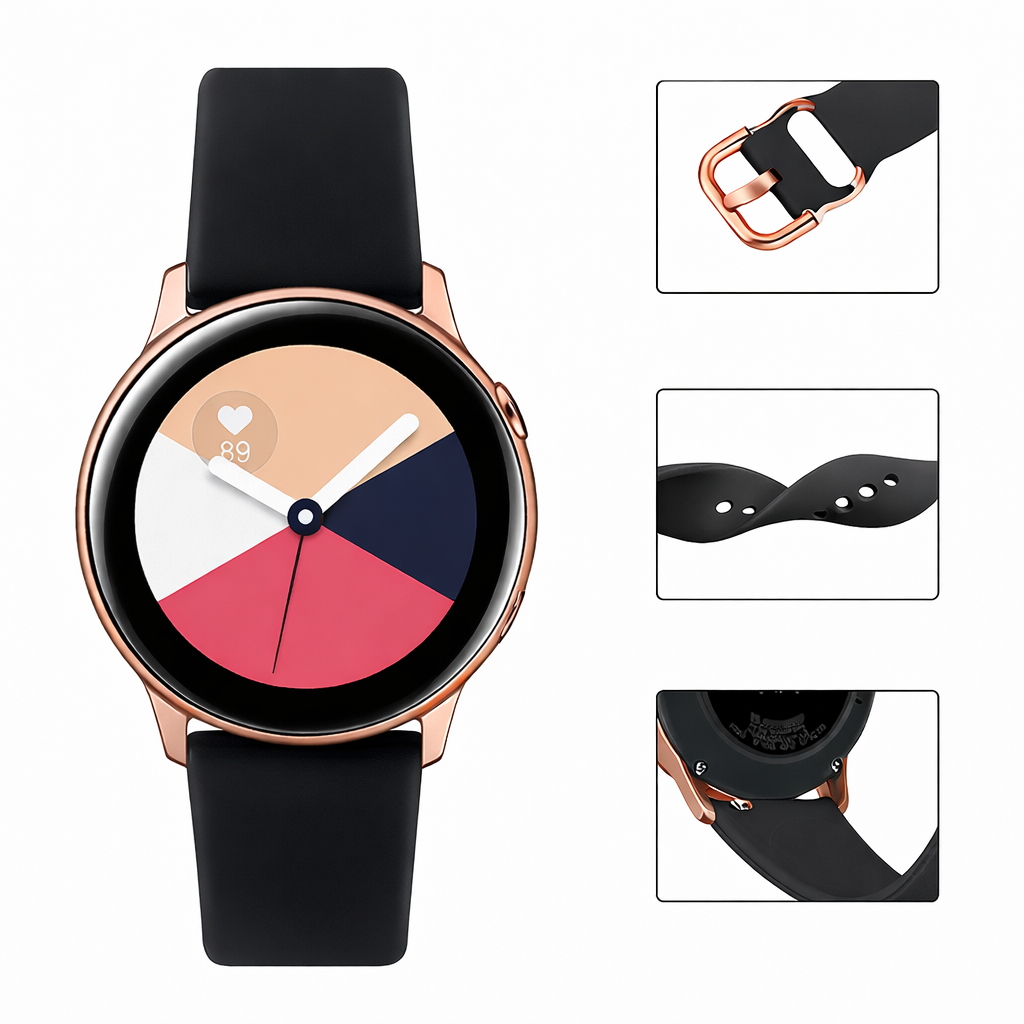 Pulseira de Silicone TYS universal para smartwatch 22mm