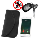 Caixa antifurto para chaves de carro, celular e rádio com bloqueio de interferência, gaiola de Faraday, 20 cm x 11 cm, preta