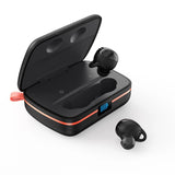 Fones de Ouvido TWS Sem Fio Choetech à Prova d'Água com Painel Solar e Powerbank Integrado de 2500mAh - Preto (BH-T05)