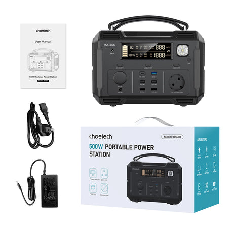 Powerbank portátil Choetech 484Wh 500W preto (BS004)