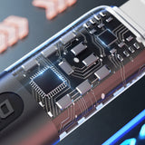 Cabo Dudao L22C USB-C para USB-C 120W 1m - cinza