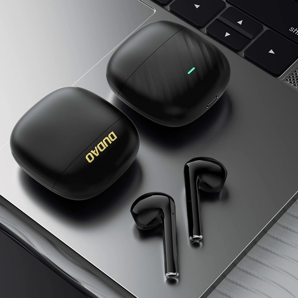 Fones Dudao U14+ | Auscultadores intra-auriculares sem fios TWS Bluetooth 5.3 - Preto