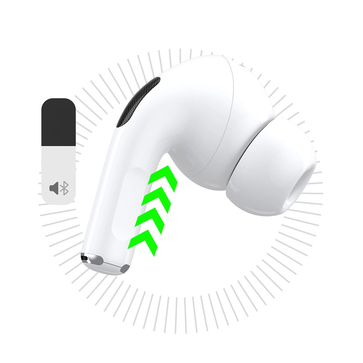 Fones de ouvido sem fio Bluetooth TWS Dudao U19 com display LED - branco