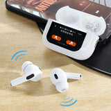 Fones de ouvido sem fio Bluetooth TWS Dudao U19 com display LED - branco