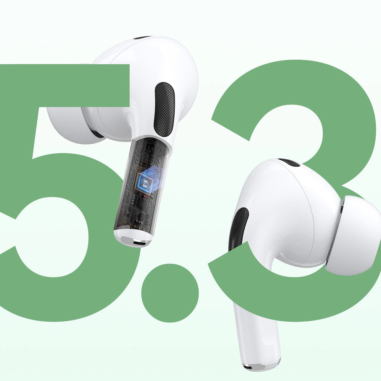 Fones de ouvido sem fio Bluetooth TWS Dudao U19 com display LED - branco