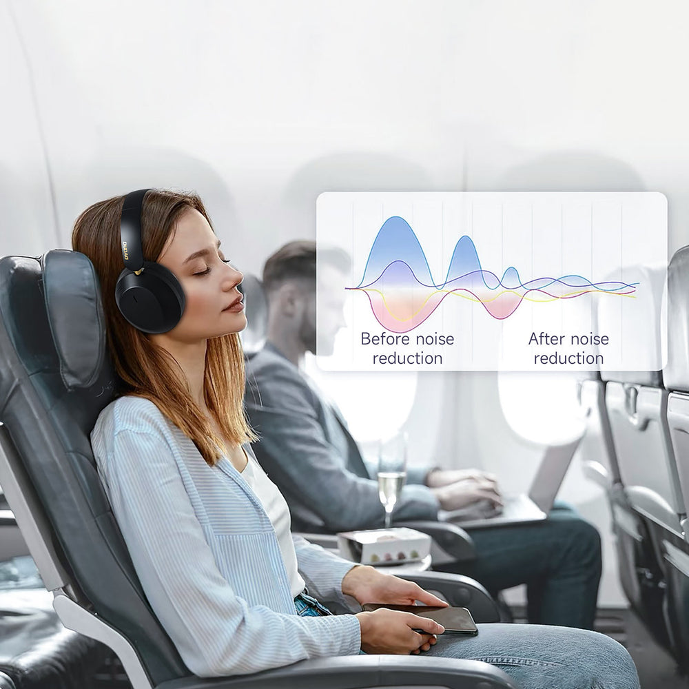 Auscultadores Bluetooth On-Ear Dudao X22 Max com ANC - Preto