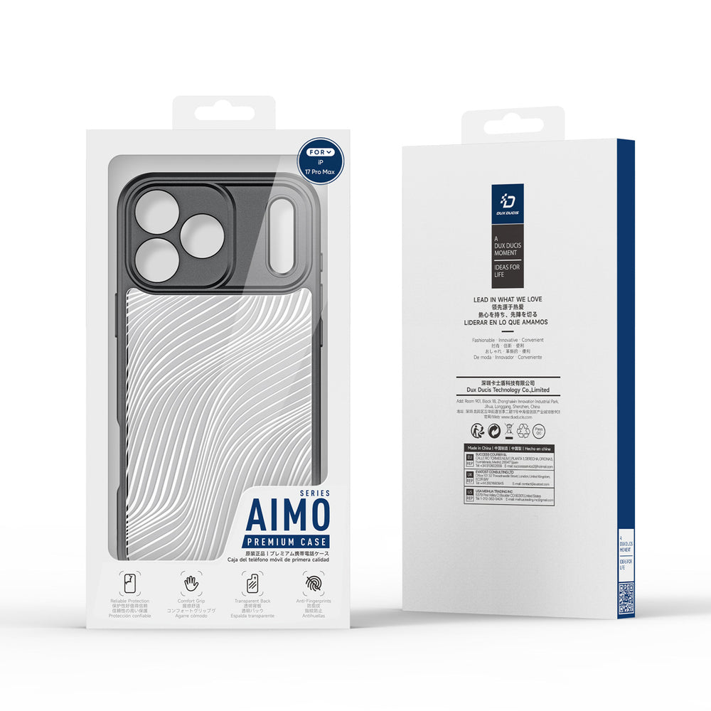 Capa Dux Ducis Aimo para iPhone 17 Pro Max – Preta