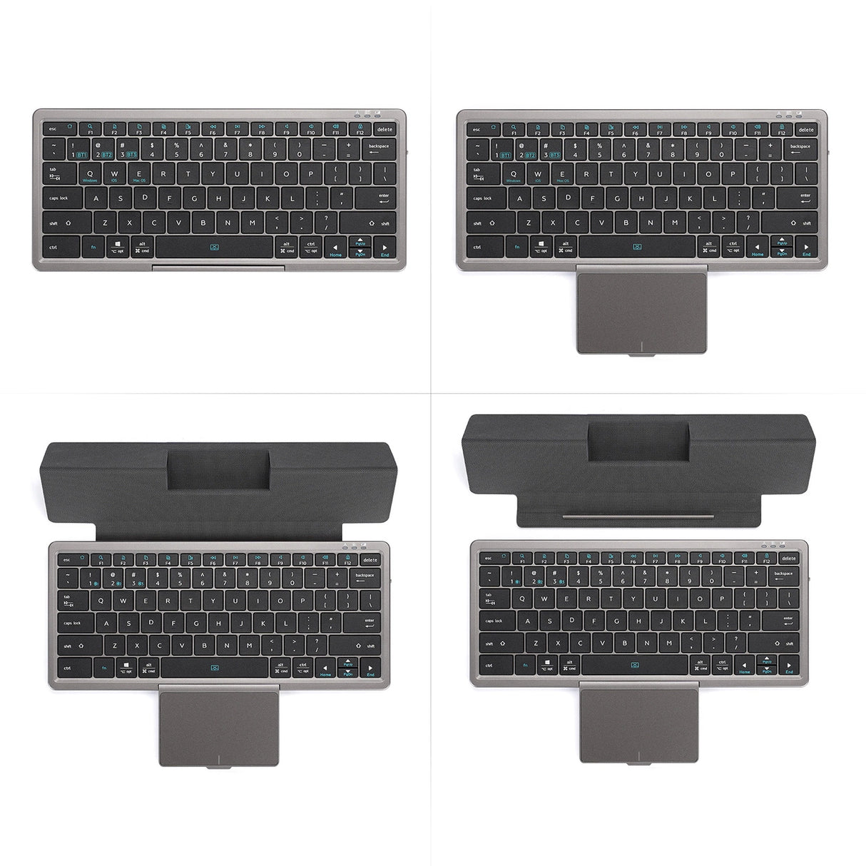 Teclado sem fio Bluetooth com touchpad Dux Ducis Série OK - preto