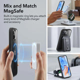 Capa ESR Classic Hybrid Halolock com MagSafe para iPhone 15 - transparente-preta