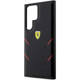 Etui Ferrari Hot Stamp Lines para Samsung Galaxy S23 Ultra - preto