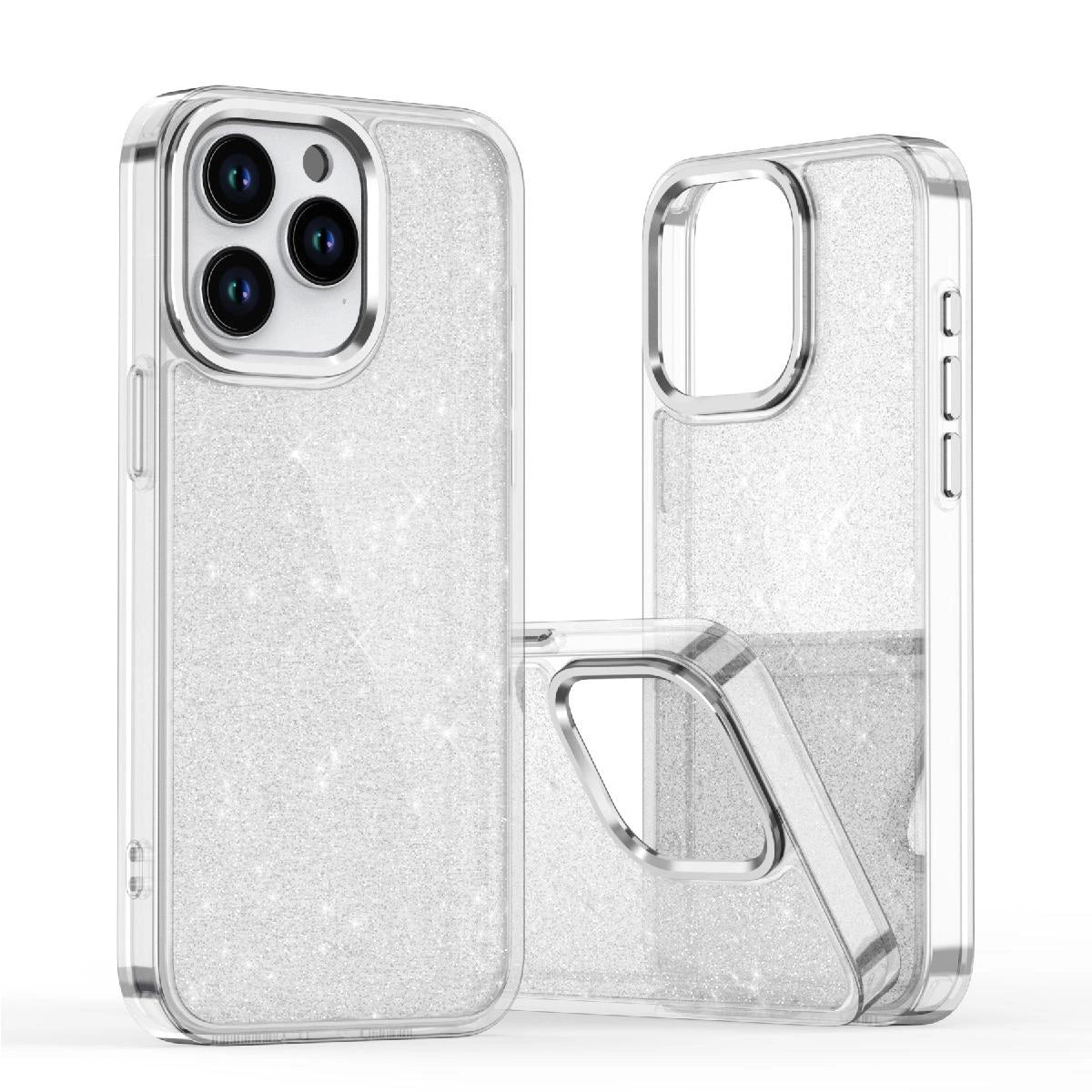 Capa Glitter para iPhone 16 Pro - transparente com glitter