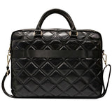 Bolsa Guess Quilted 4G para laptop de 16" - preta"