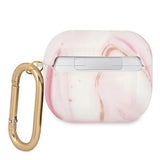 Capa Guess Marble Collection para AirPods 3 - rosa