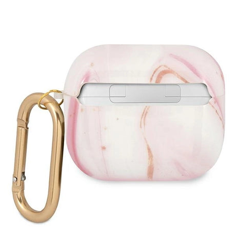 Capa Guess Marble Collection para AirPods 3 - rosa